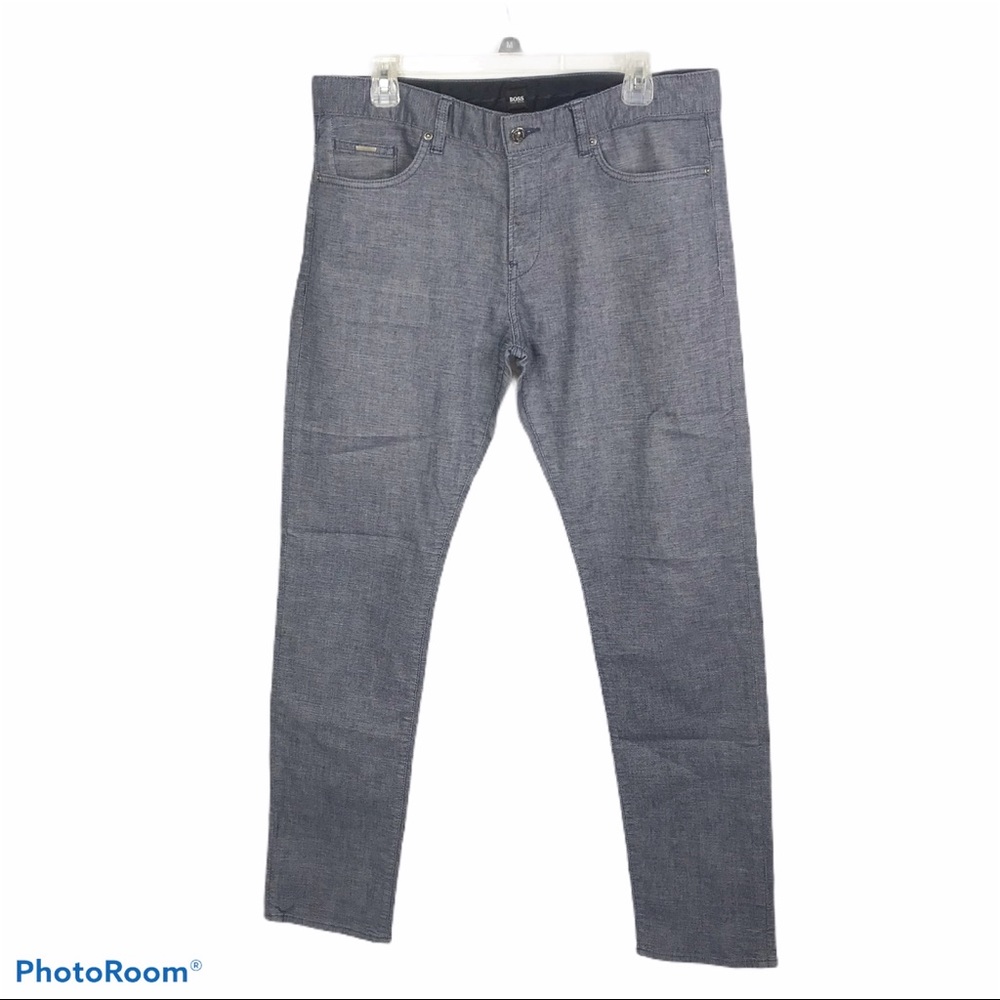 BOSS Hugo Boss blue heathered pants